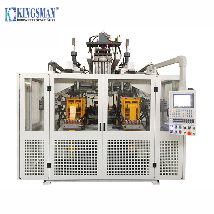 HDPE Automatic Blow Molding Machine Double Station 245mm Mould Thickness